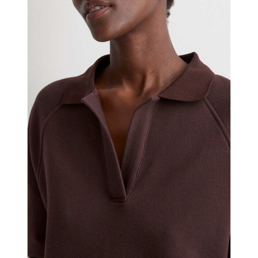 Madewell MWL Re-sourced Fleece Polo Sweatshirt  N0164‎ Womens Small NEW - Picture 4 of 10
